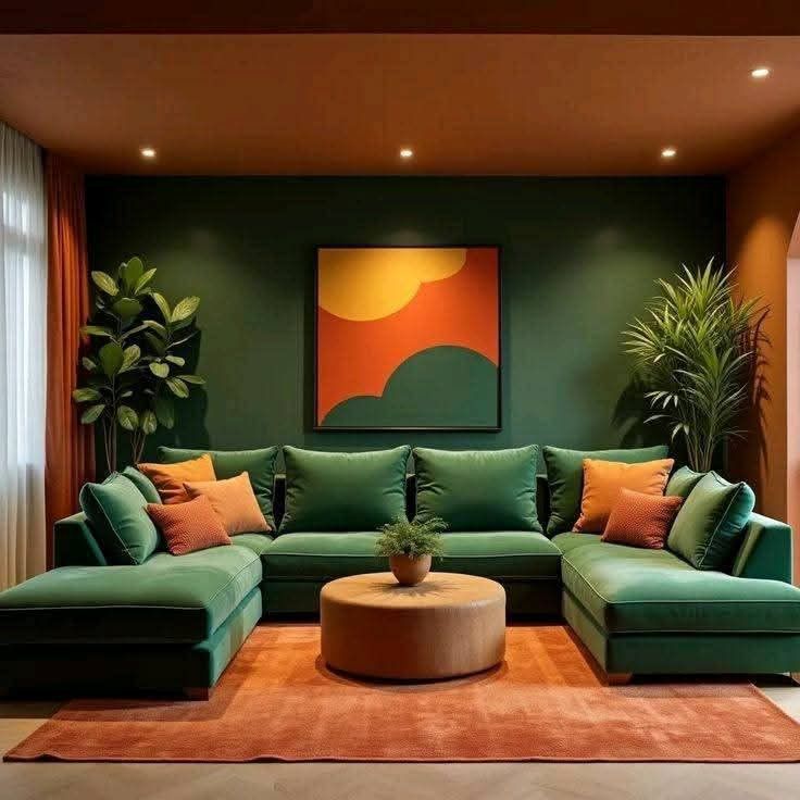 مبل و فرش سبز