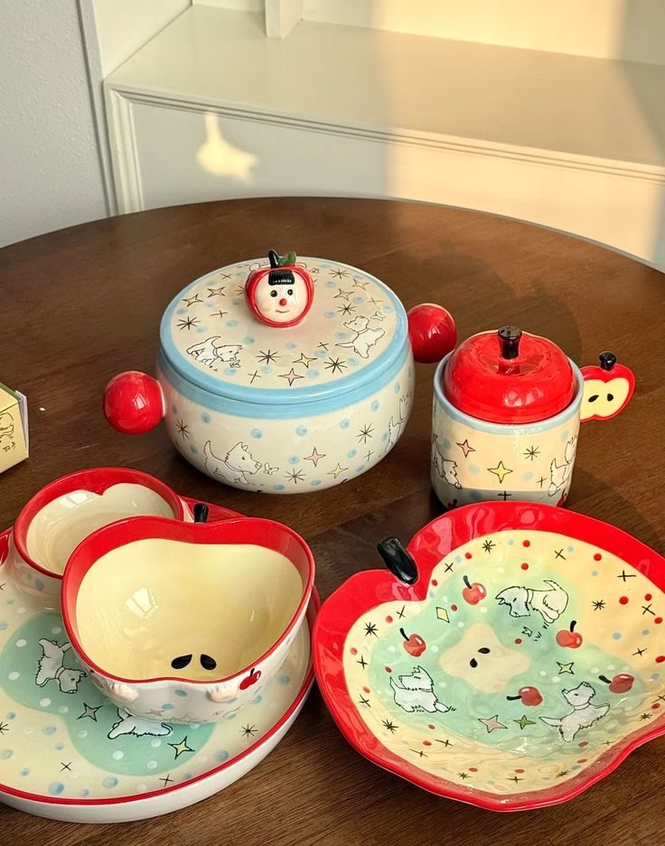 ظروف سرامیکی فانتزی با طرح میوه