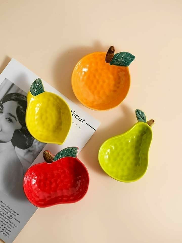 ظروف سرامیکی فانتزی با طرح میوه