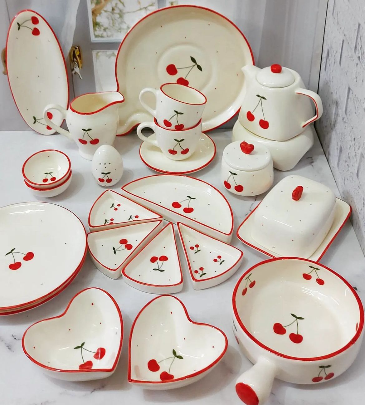 ظروف سرامیکی فانتزی با طرح میوه