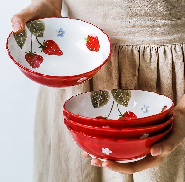 ظروف سرامیکی فانتزی با طرح میوه