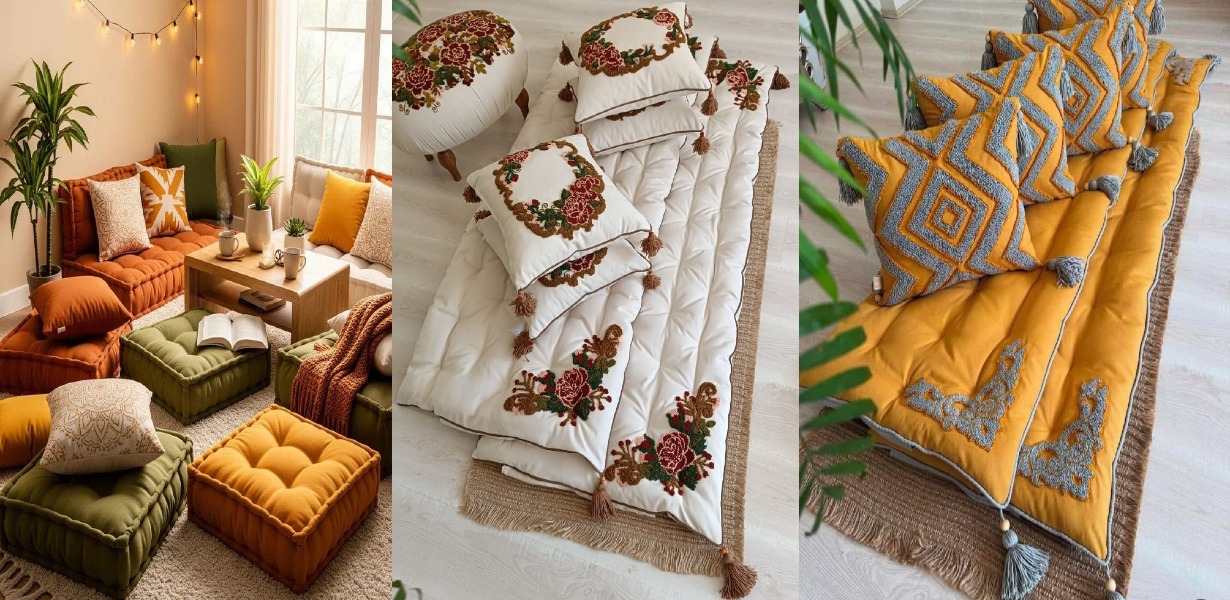 تشک و تشکچه برای نشیمن و پذیرایی