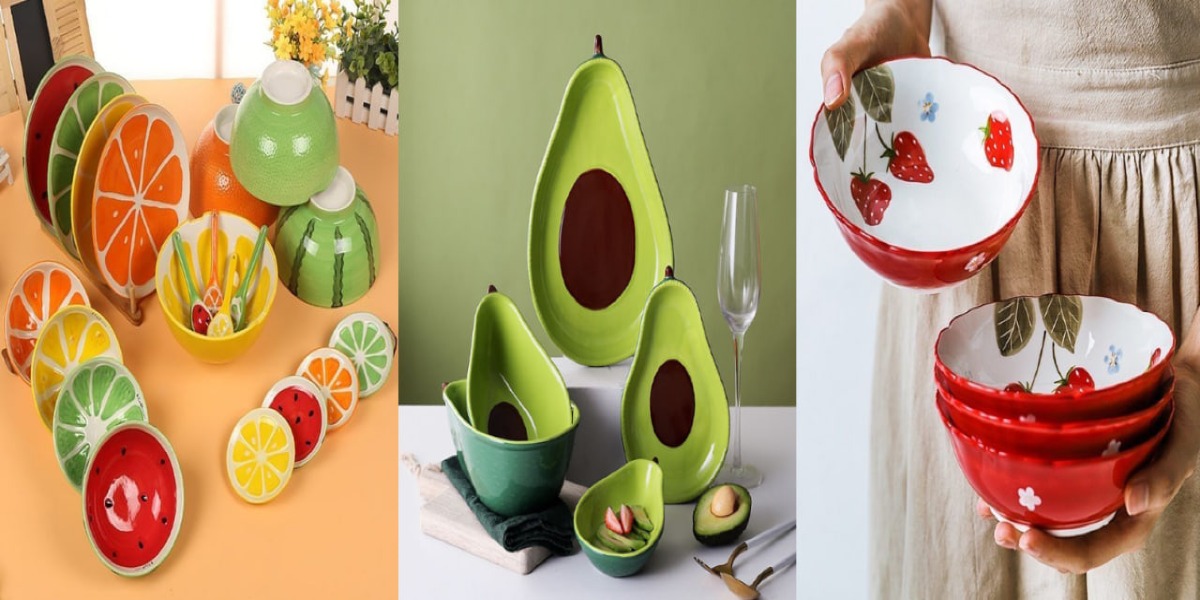 ظروف سرامیک فانتزی طرح میوه