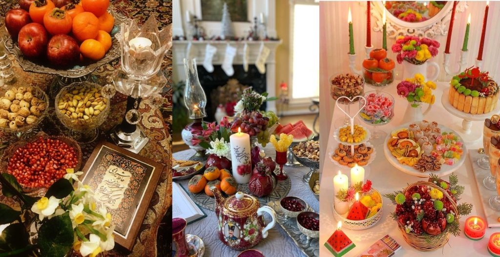 ۷۲ مدل تزیین سفره شب یلدا سنتی و مدرن، ویژه چله ۱۴۰۴