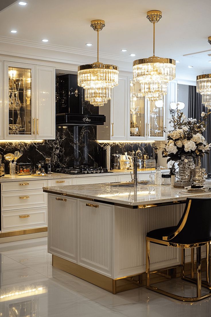 لوستر و چراغ آویز آشپزخانه