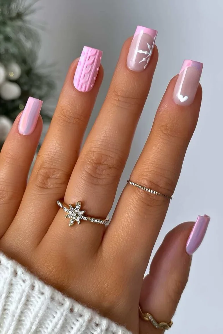 لاک ناخن صورتی ملایم دخترونه