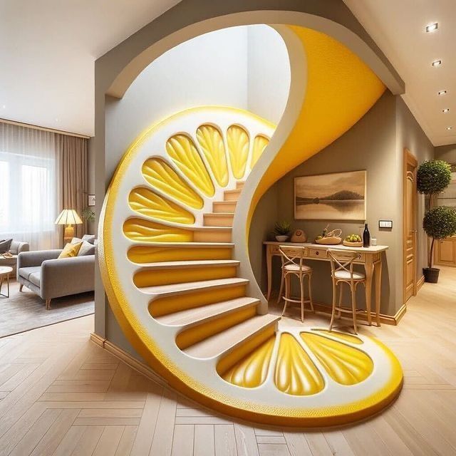 راه پله خلاقانه و جالب