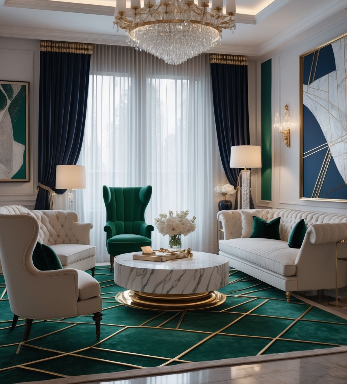 رنگ فرش برای پذیرایی