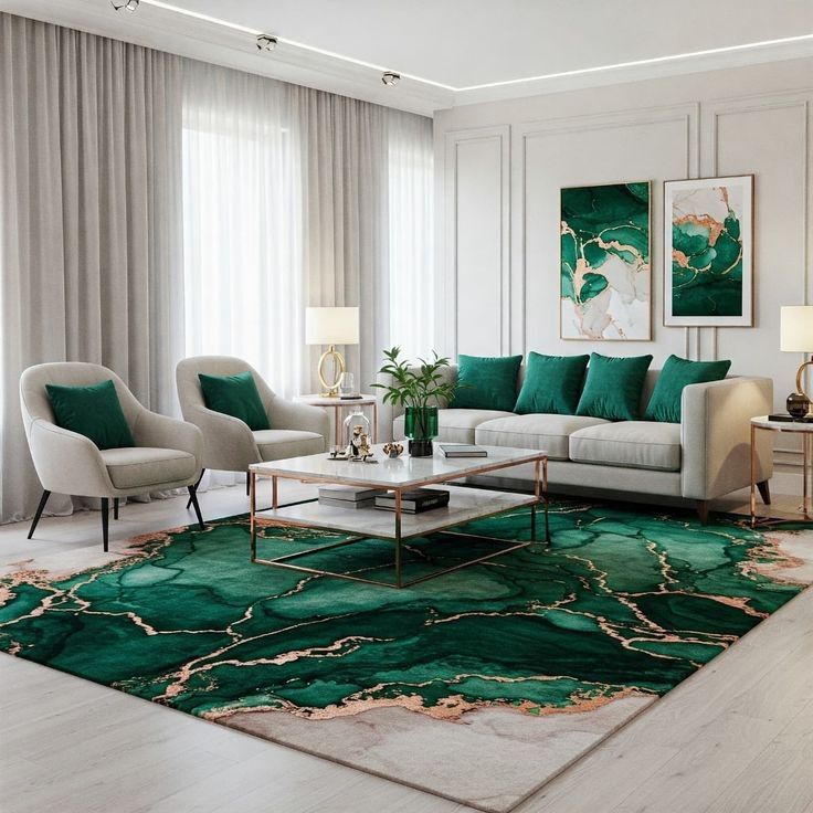 رنگ فرش برای پذیرایی