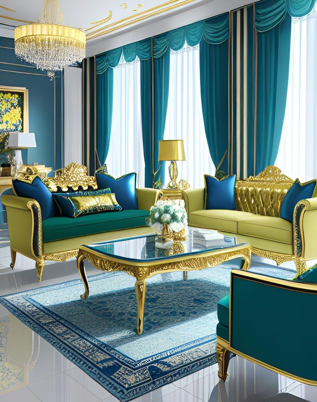 رنگ فرش برای پذیرایی