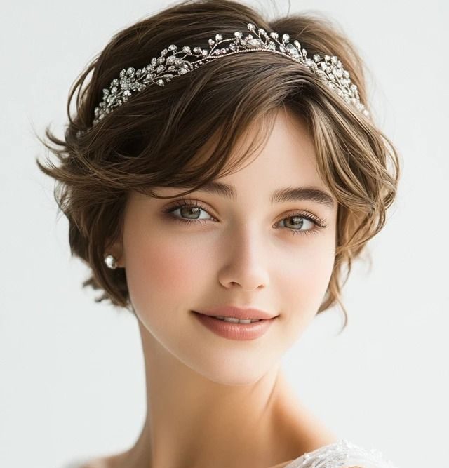 مدل موی کوتاه برای عروسی