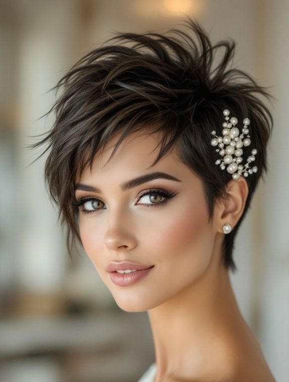 مدل موی کوتاه برای عروسی