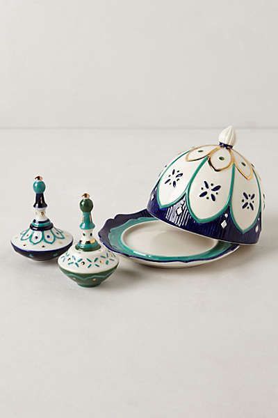 ظروف دکوری سفالی رنگی و طرح دار