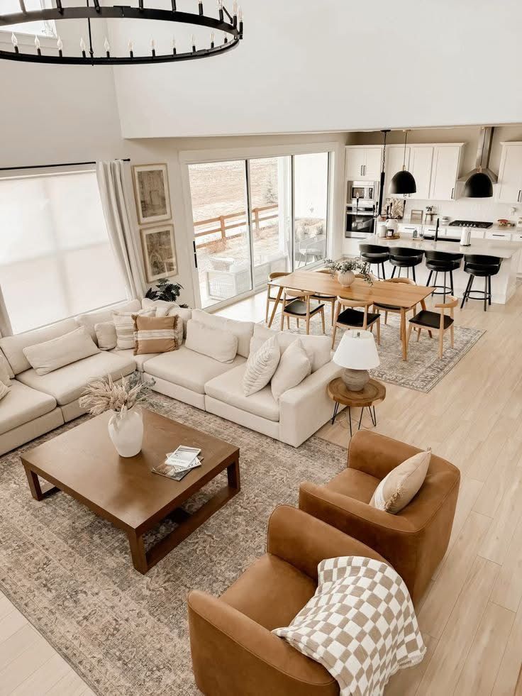 چیدمان پذیرایی مستطیل باریک