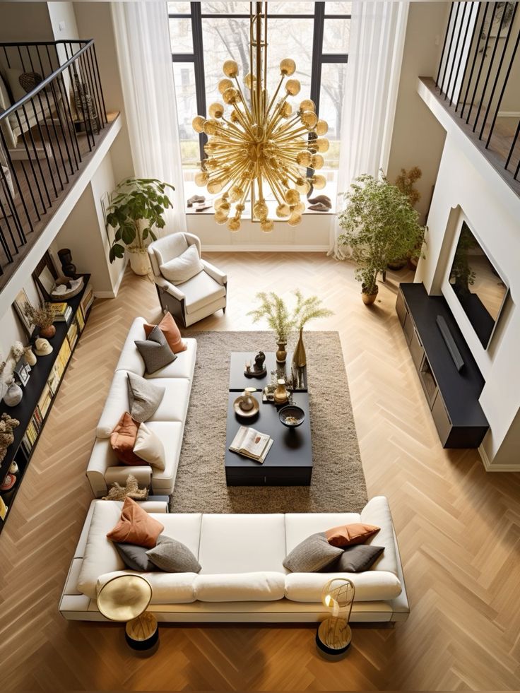 چیدمان پذیرایی مستطیل باریک