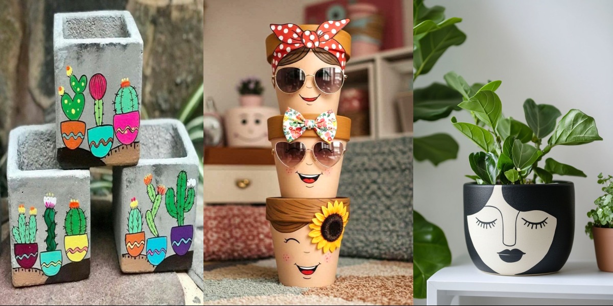 نقاشی گلدان فانتزی