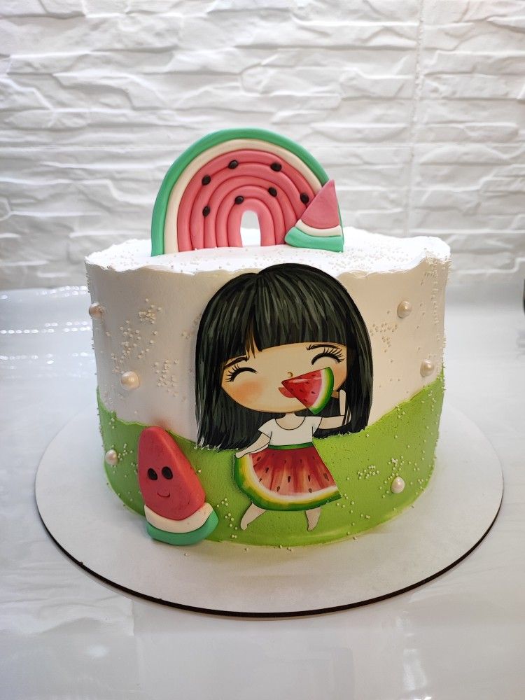 تزیین کیک شب یلدا برای مدرسه