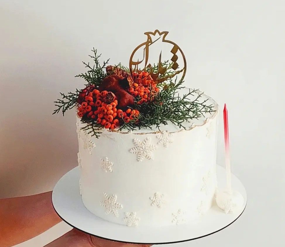 تزیین کیک شب یلدا برای مدرسه