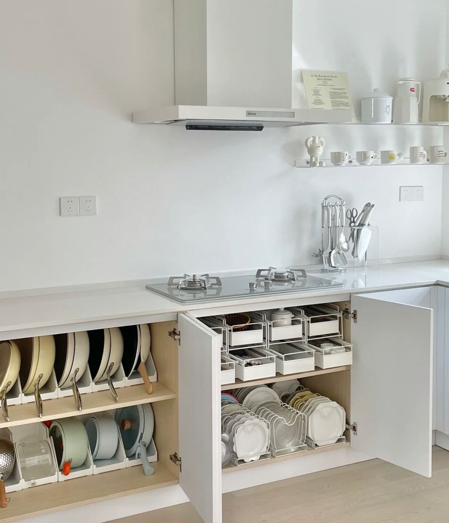 چیدمان کابینت زیر اجاق گاز