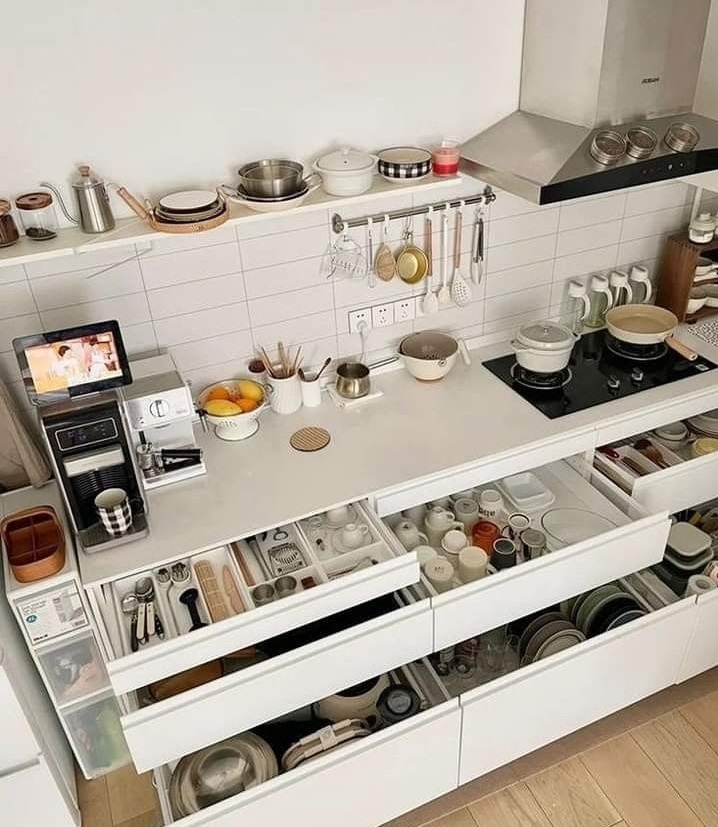 چیدمان کابینت زیر اجاق گاز