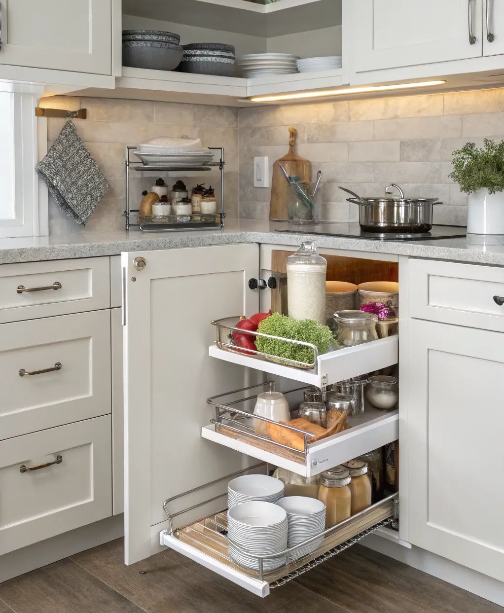 چیدمان کابینت زیر اجاق گاز