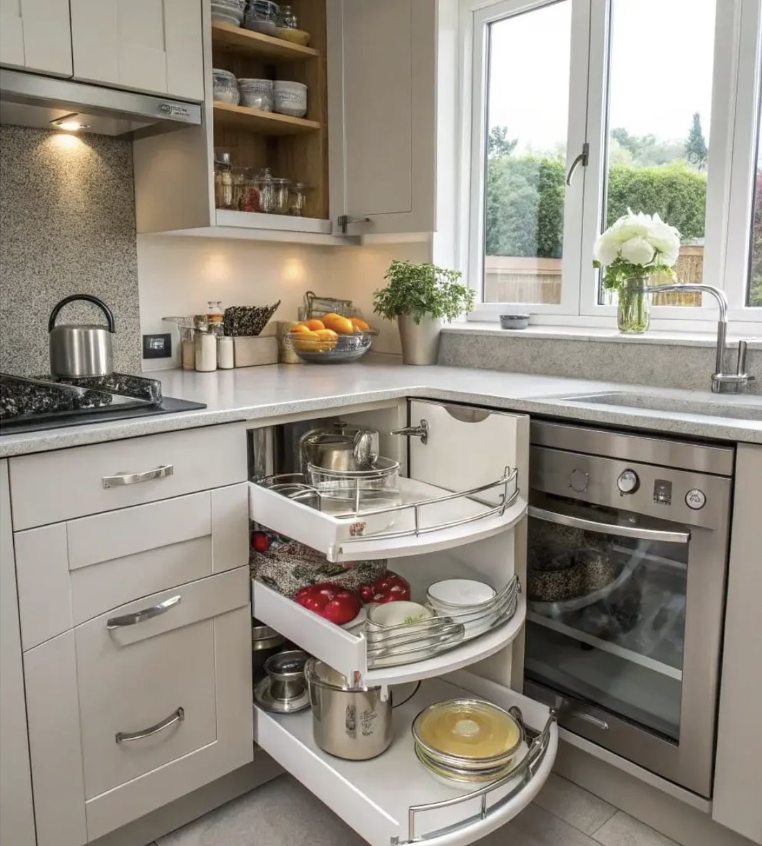 چیدمان کابینت زیر اجاق گاز