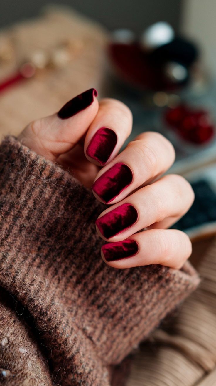 لاک ناخن مخملی