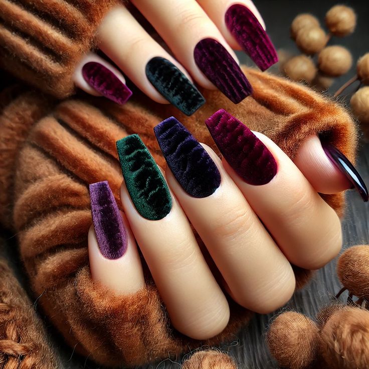 لاک ناخن مخملی