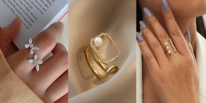 انگشتر حلقه باز نگین دار و بدون نگین