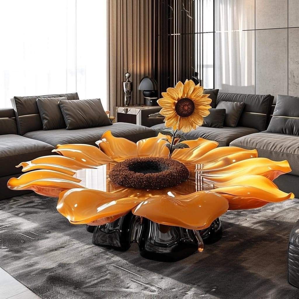 میز جلومبلی رومانتیک با طرح های گل