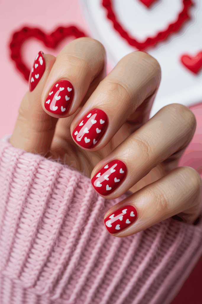 مدل لاک ناخن کوتاه با دیزاین دخترانه