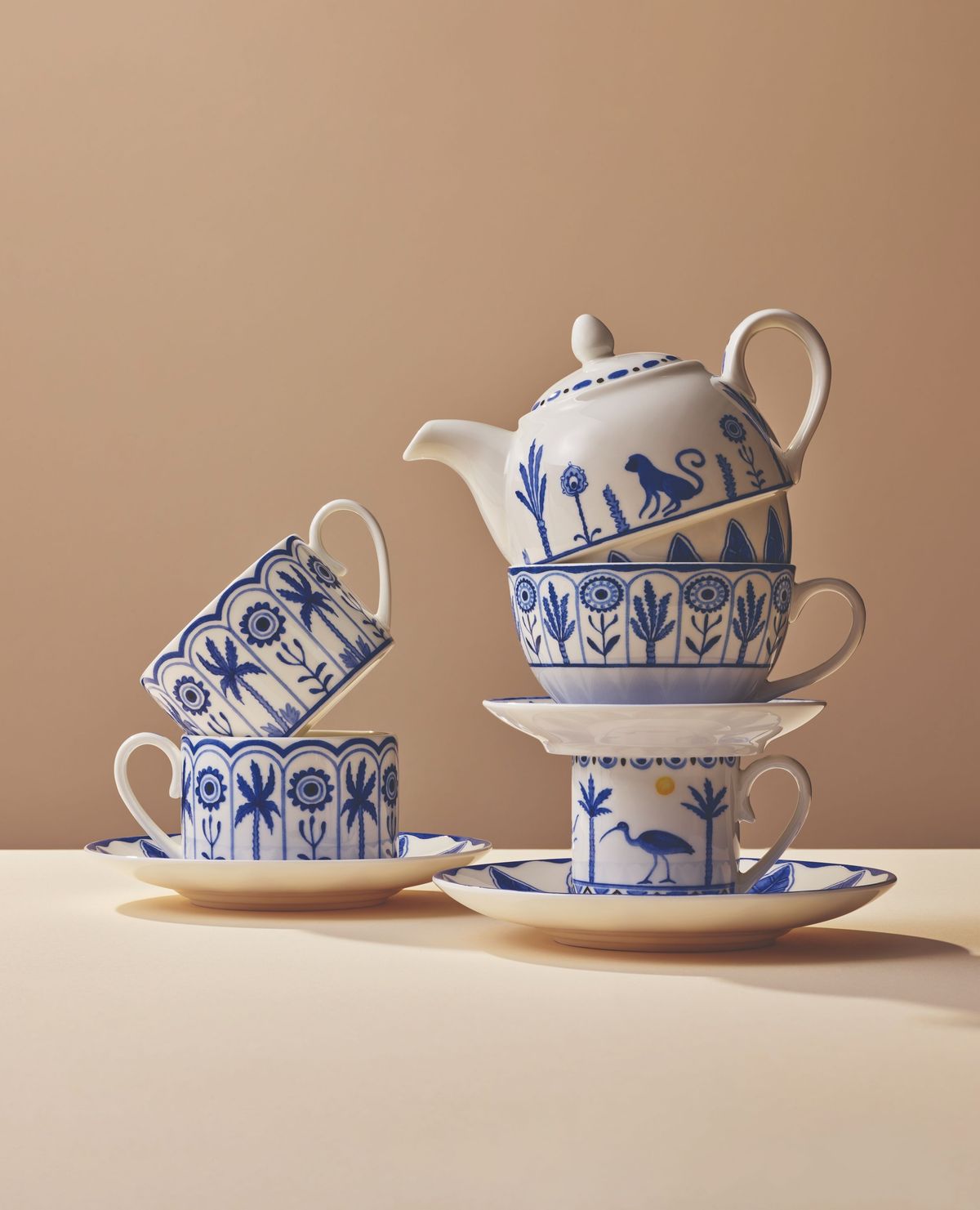 ظروف پذیرایی گل آبی