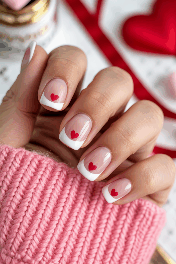 مدل لاک ناخن کوتاه با دیزاین دخترانه