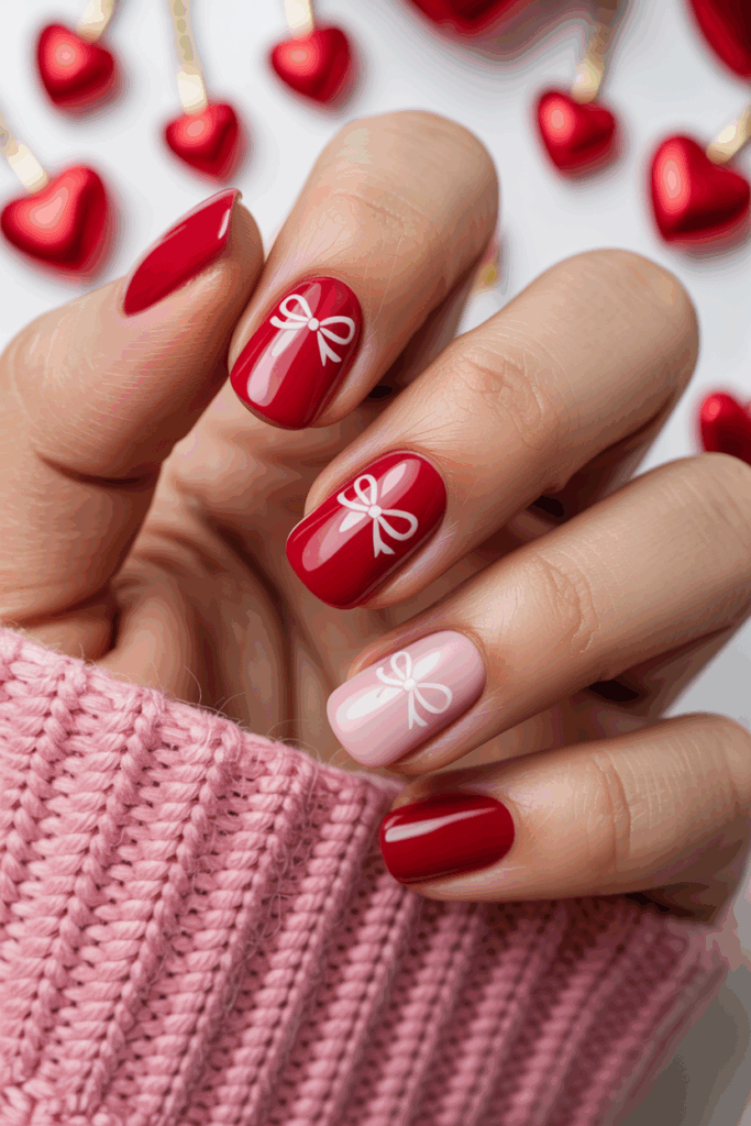 مدل لاک ناخن کوتاه با دیزاین دخترانه