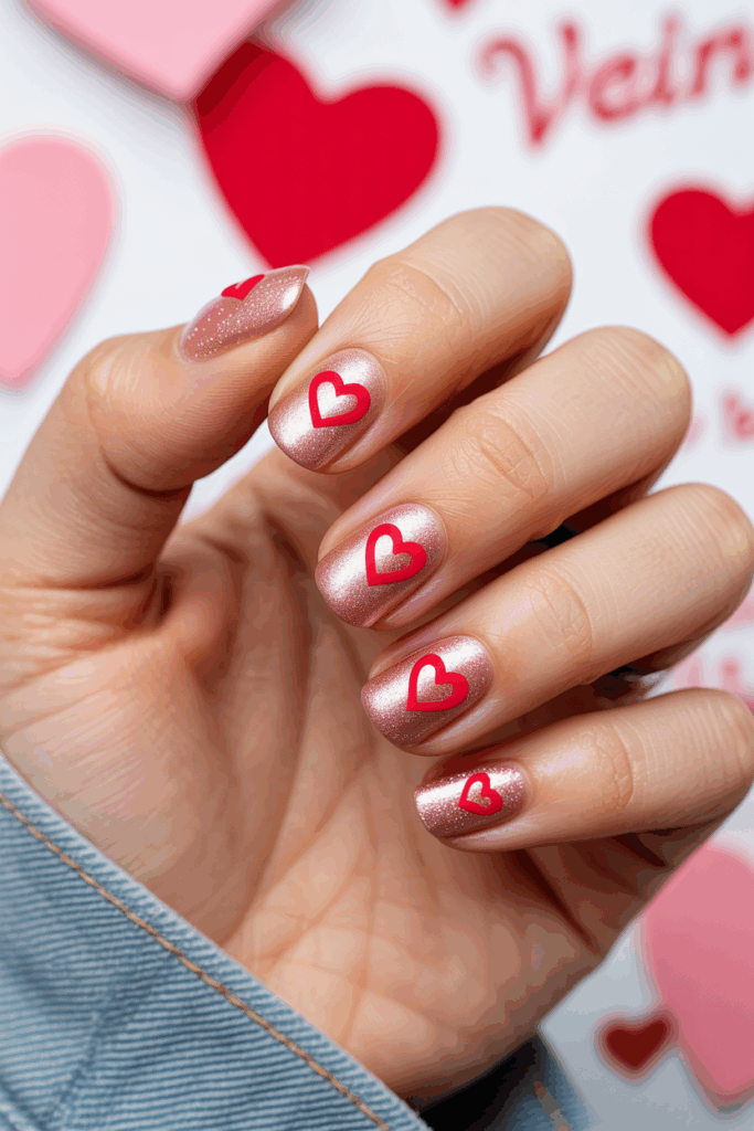 مدل لاک ناخن کوتاه با دیزاین دخترانه