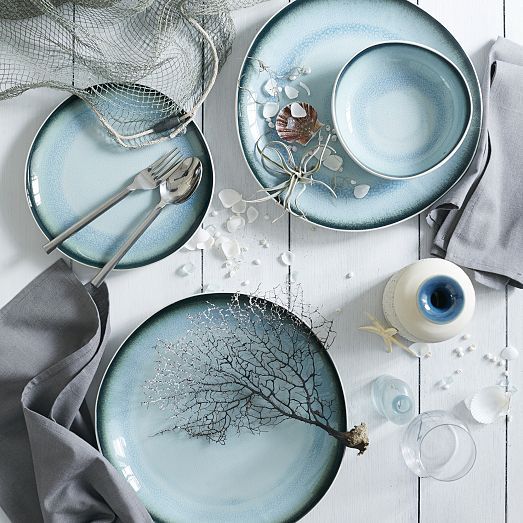 ظروف پذیرایی گل آبی