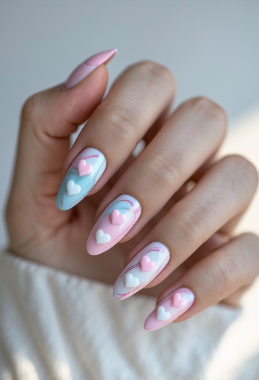 مدل لاک ناخن کوتاه با دیزاین دخترانه