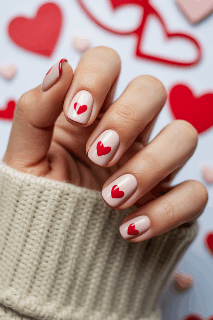 مدل لاک ناخن کوتاه با دیزاین دخترانه