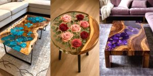 میز جلومبلی رومانتیک گلدار