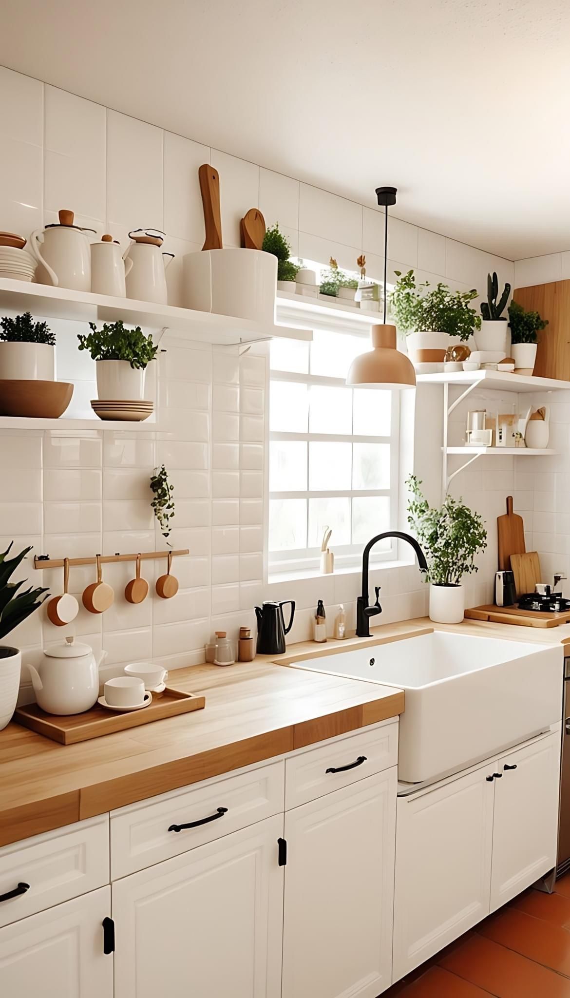 وسایل دکوری و نظم دهنده آشپزخانه چوبی و سرامیک