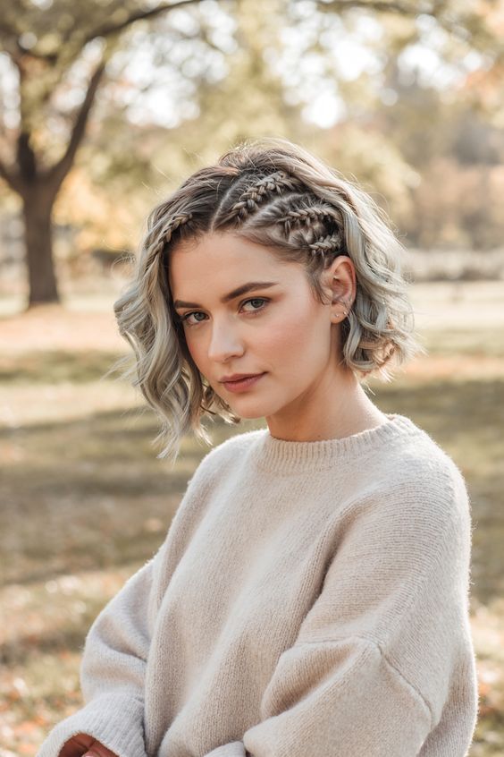 مدل بافت مو جلو سر