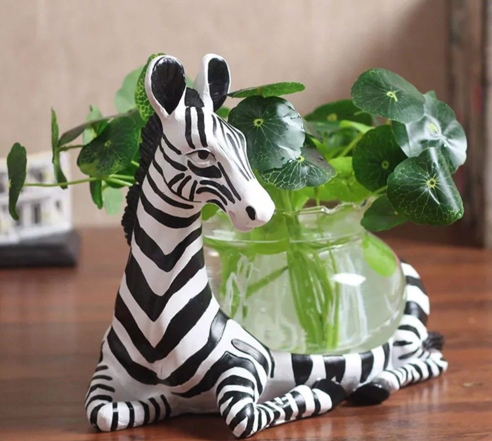 گلدان فانتزی و عروسکی طرح حیوانات