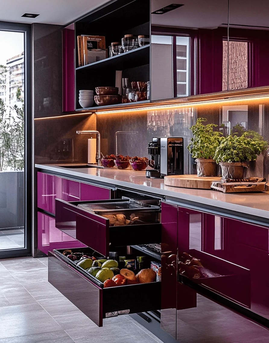 کابینت بورگاندی