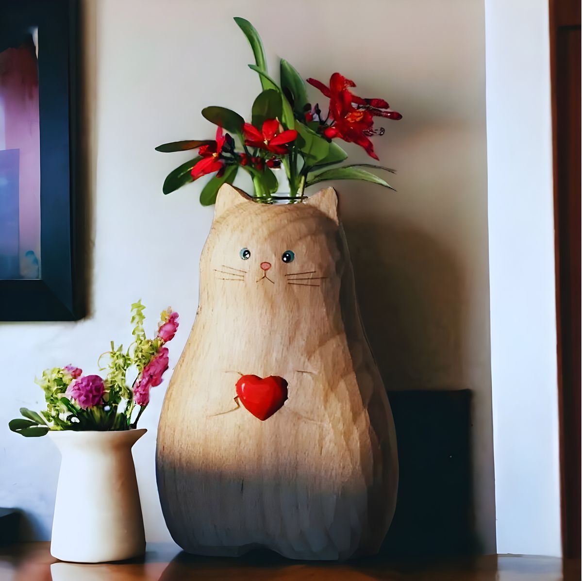 گلدان فانتزی و عروسکی طرح حیوانات