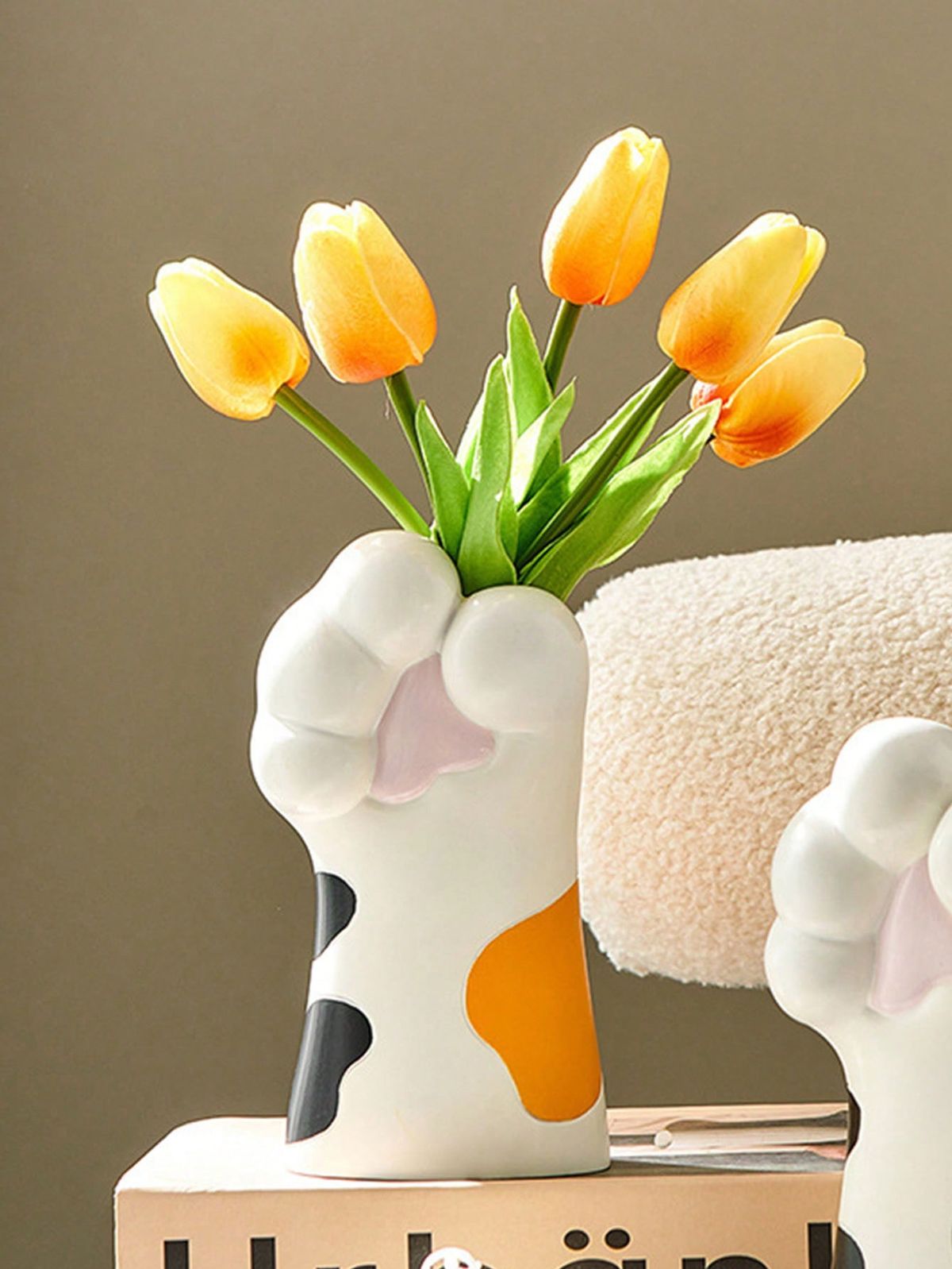 گلدان فانتزی و عروسکی طرح حیوانات