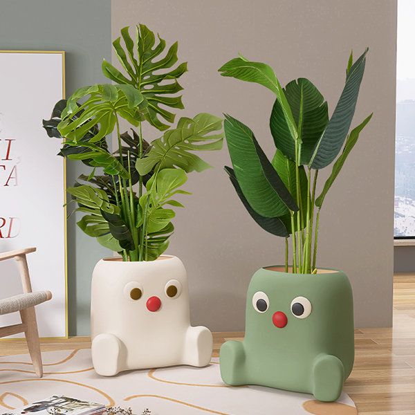 گلدان فانتزی و عروسکی طرح حیوانات