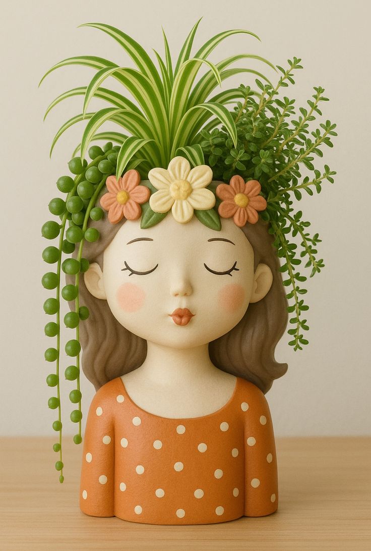 گلدان فانتزی و عروسکی طرح حیوانات