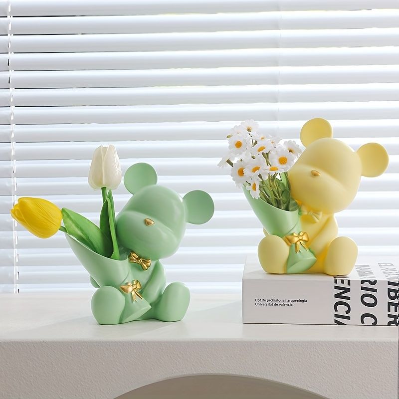 گلدان فانتزی و عروسکی طرح حیوانات