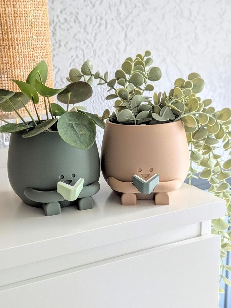 گلدان فانتزی و عروسکی طرح حیوانات