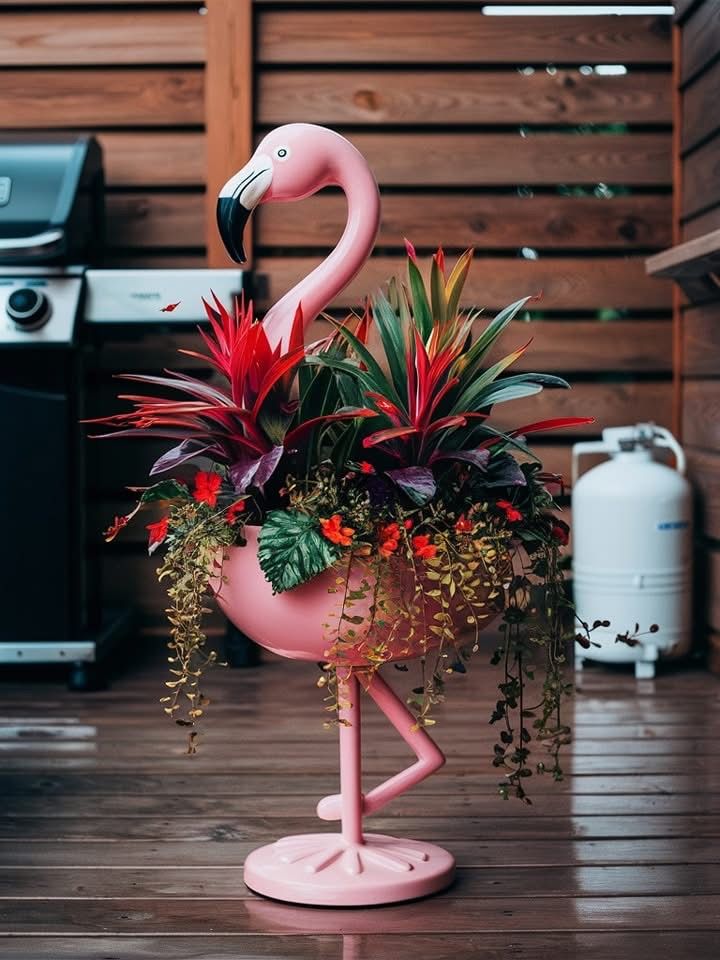 گلدان فانتزی و عروسکی طرح حیوانات